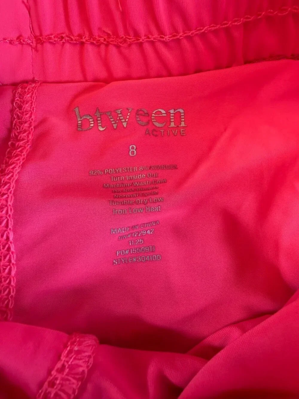 Girls btween Pink Ruffle Shorts Elastic Waistband  Layered